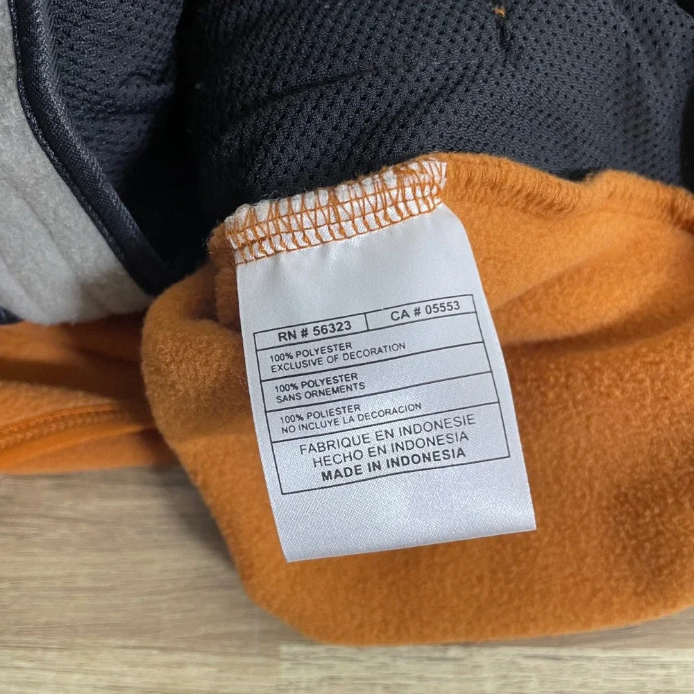 Vintage Nike ACG Therma-Fit Fleece Vest Men XL Burnt Orange Zip Thermal Layer